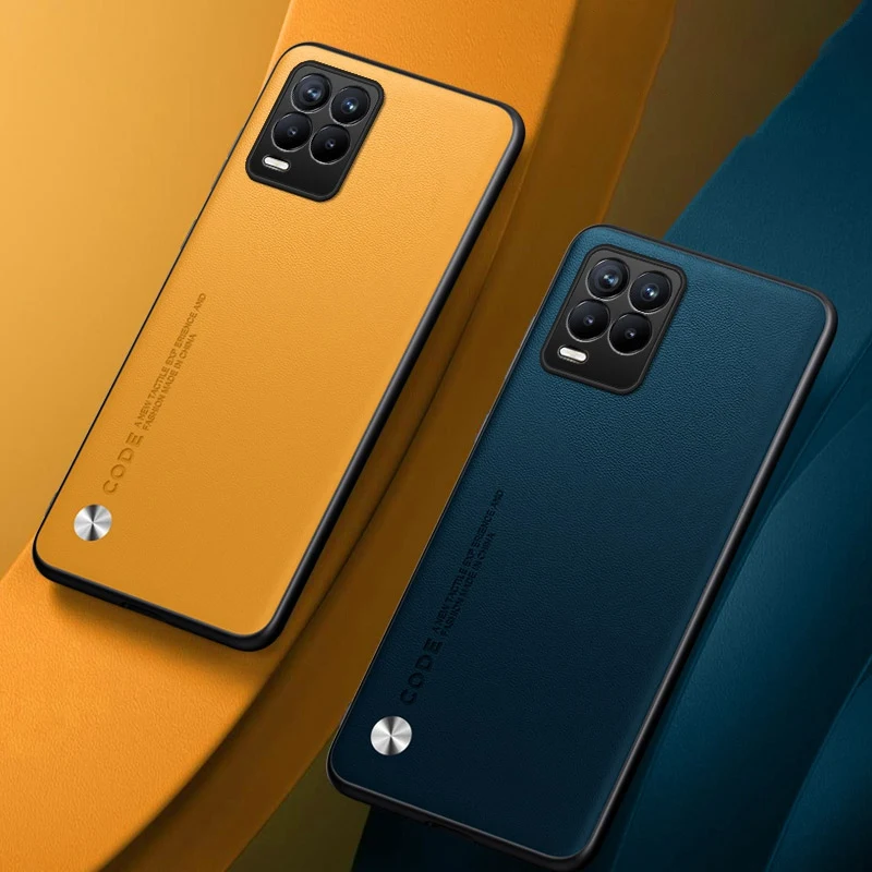 Coque de téléphone en cuir de luxe pour Realme 8 Pro 8Pro, housse de protection antichoc en Silicone mat pour Realme 8 4G Realme8 Pro