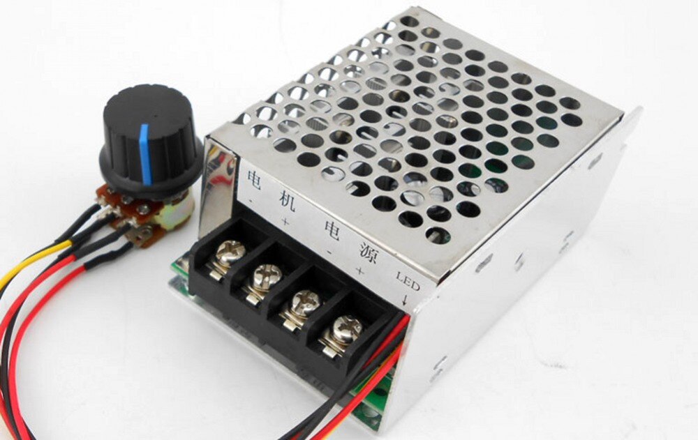 DC 10v ~ 50V 40A PWM Speed Motor Controller For Brush Motor Control 0% - 100% motor adjust speed regulator