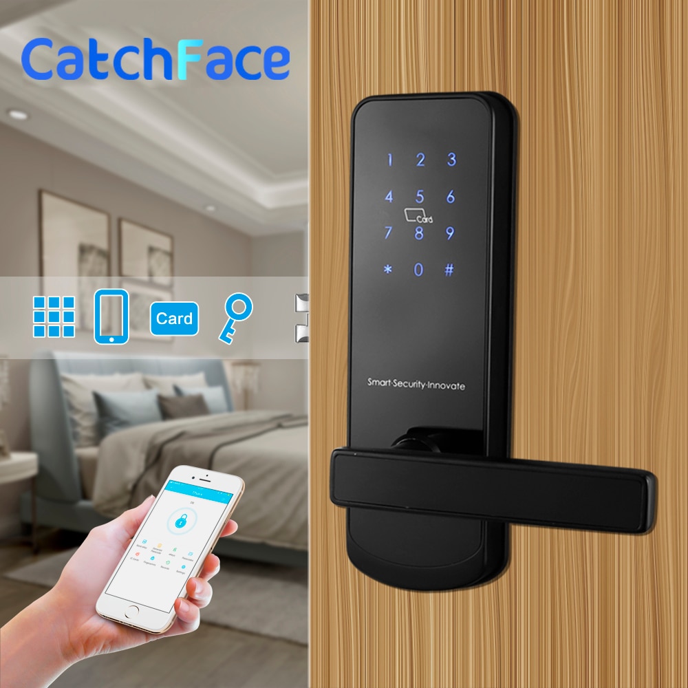 Bluetooth Elektronische Deurslot Met App Wifi Smart Touch Screen Lock Digitale Veilig Code Toetsenbord Deadbolt Voor Home Hotel Appartement