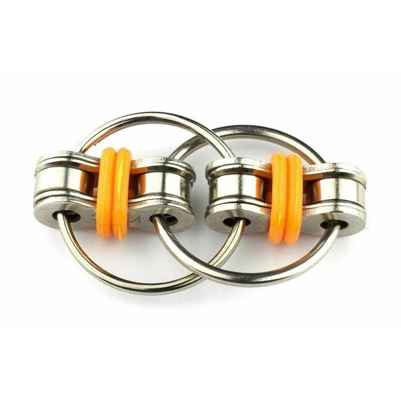 Hand Spinner Key Ring Sensory Toys Chain Vent Toy Metal Puzzle Autism Chain Fidget Toy Stress Relieve Spinner Key Ring