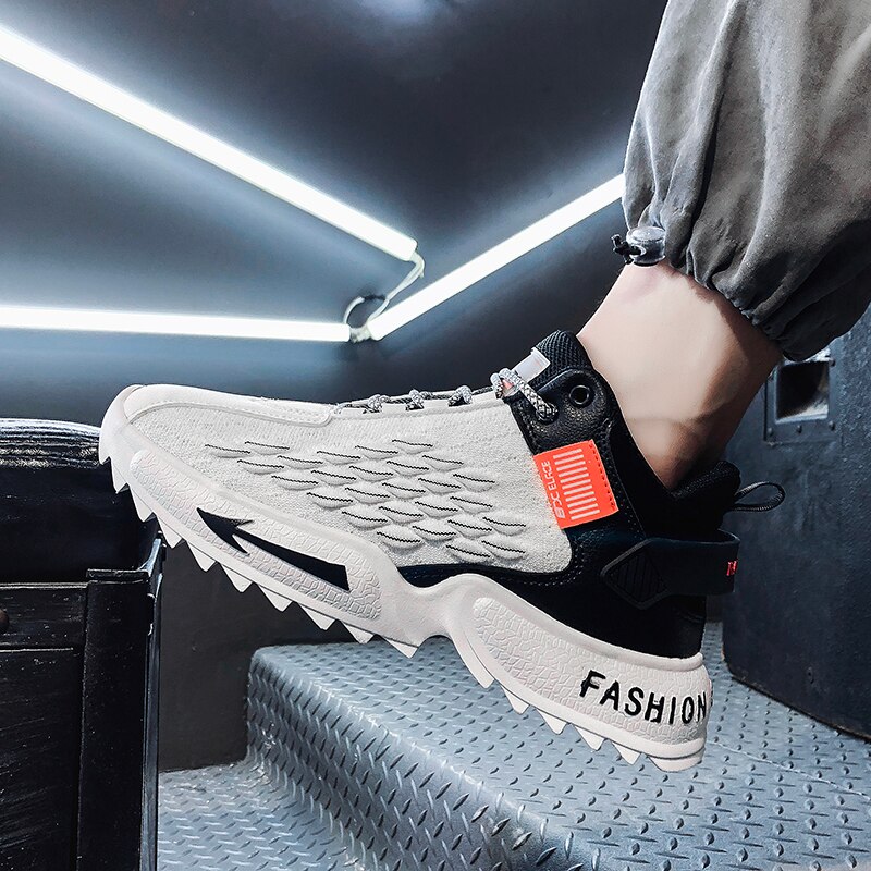 Tendance hommes chaussures décontractées en plein air rue baskets hommes Zapatos De Hombre à lacets garder au chaussures d'entraînement légères