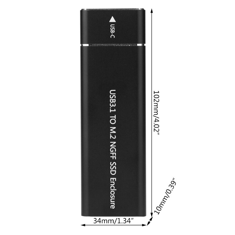 neue Aluminium USB 3,1 Typ-C zu M.2 SSD fallen 6Gbps Externe Festplatte Festplatte fallen