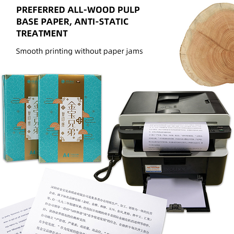 GURET A4 Office Paper White 100 Sheets/400 Sheets Preferred All-wood Pulp Base Paper 80g Copy Print Office Essentials Stationery