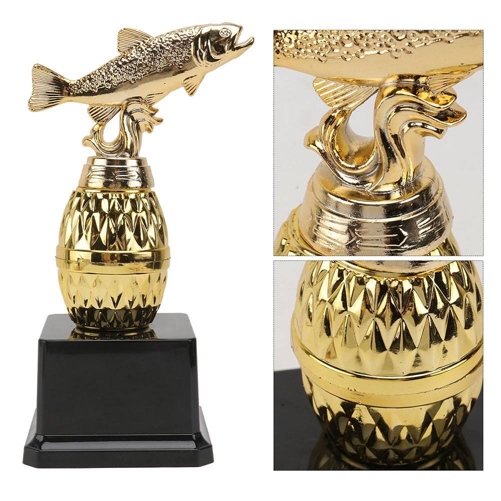2pcs Party Trophy Chic Award Trophy Plastic Fish Reward Trophy for Competitions: Default Title