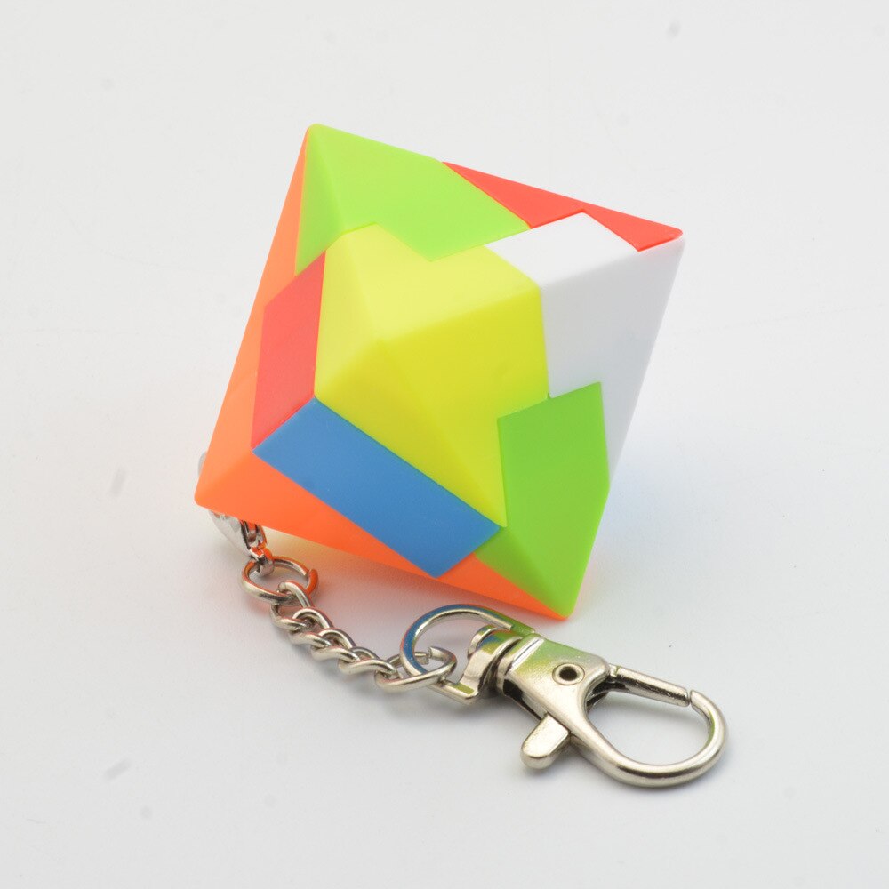 LeFun bausteine Keychain MiNi Magische Würfel Schnelle Ultra-Glatte Spezielle förmigen Schmücken Geschwindigkeit Puzzle Cubes Kinder Spielzeug: keychain cubes 4