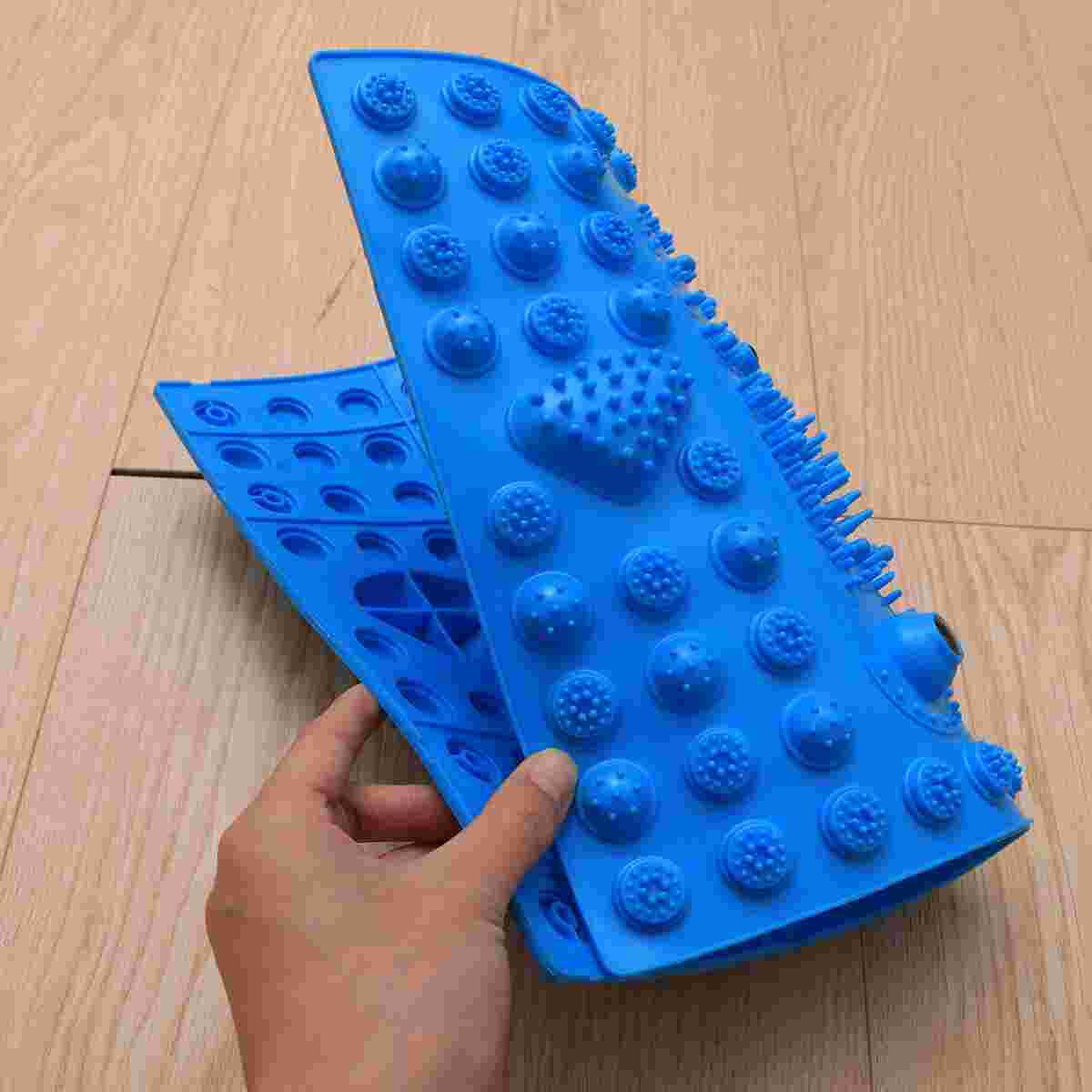 Reflex Mat Foot Massager Magnetic Therapy Toe Pressure Plate Pad Acupressure Relaxation Mat (Blue): Blue