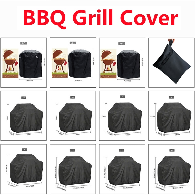 Bbq Grill Barbeque Cover Anti-stof Waterdicht Weber Zware Charbroil Bbq Cover Outdoor Regen Beschermende Barbecue Cover 29size