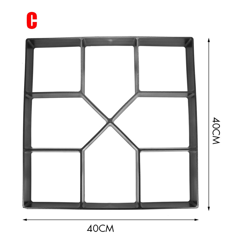Have diy plast sti maker fortov model beton springbræt cement skimmel mursten  s7