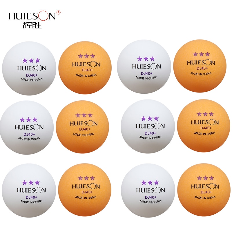 10/20/30/50 Uds. Pelotas de ping pong de 3 estrellas DJ40mm 2,8g pelotas de tenis de mesa blanco naranja amateur pelotas avanzadas para competición de entrenamiento diario