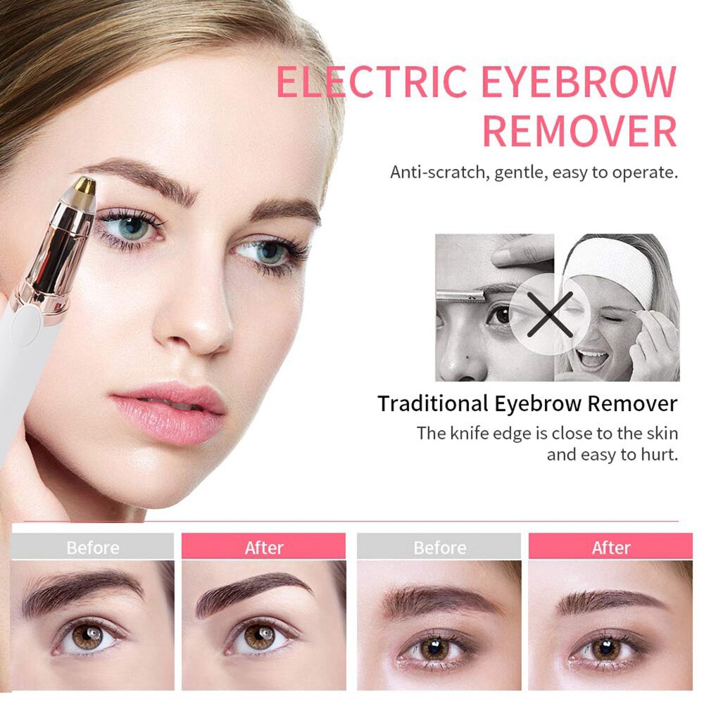 Elektryczny trymer robić brwi kobiety mini golarka natychmiastowe bezbolesne twarzy depilator depilator przenośne maszynki robić golenia # SY-549