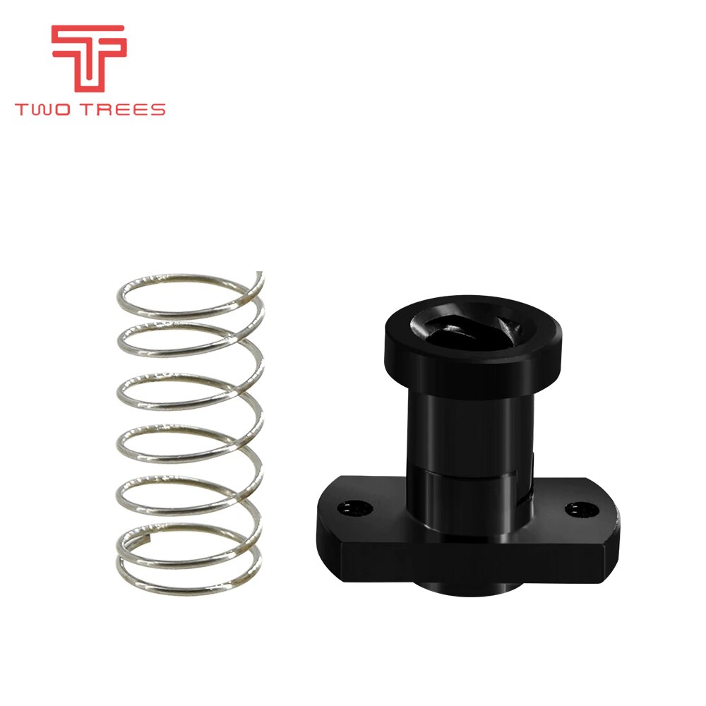 T8 Anti-Backlash Lead Screw 8MM Brass/POM Nut Use To Upgrade Ender 3 CR-10 Tornado Clone 3D PrinterAnti-backlash Sspring Nut