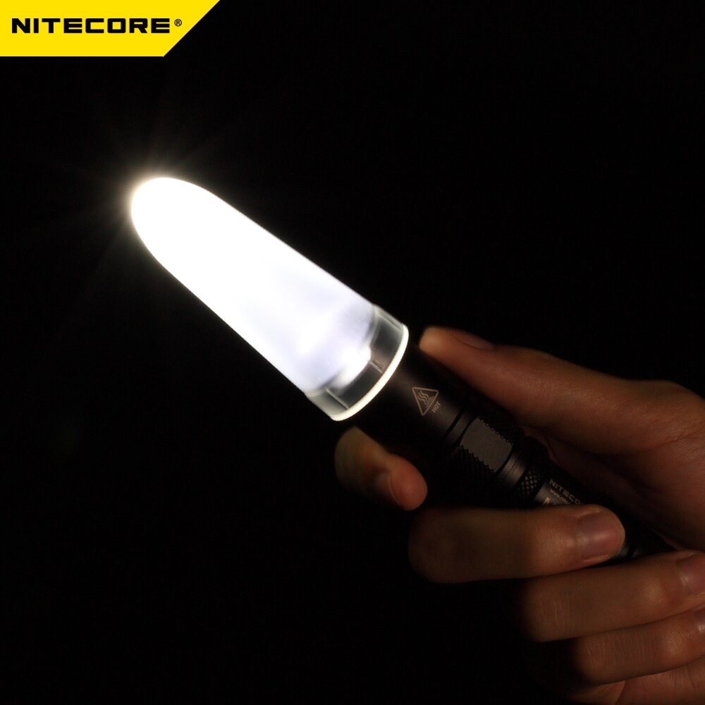 Ponta branca translúcida da varinha do tráfego do cone do difusor de nitecore ndf25 para a cabeça 25.4mm lanterna mh12v2 mh10v2 mh10s mh12s p10i p10v2