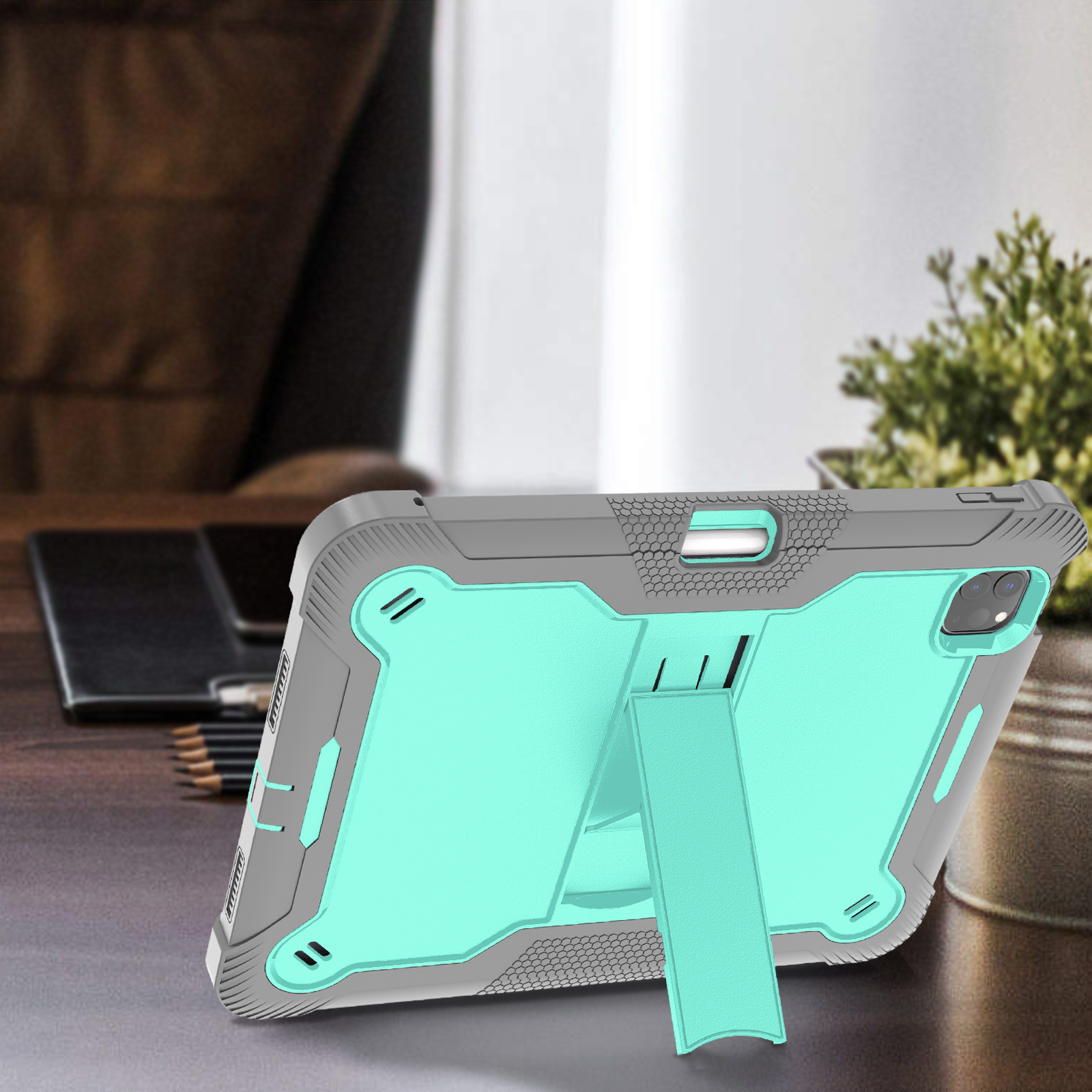 Stødsikkert til ipad air 11 pro 11 3-- lags multifunktionelt cover til air 4 air 5 a2588 a2589 a2591 a 2072 a2316 a2324