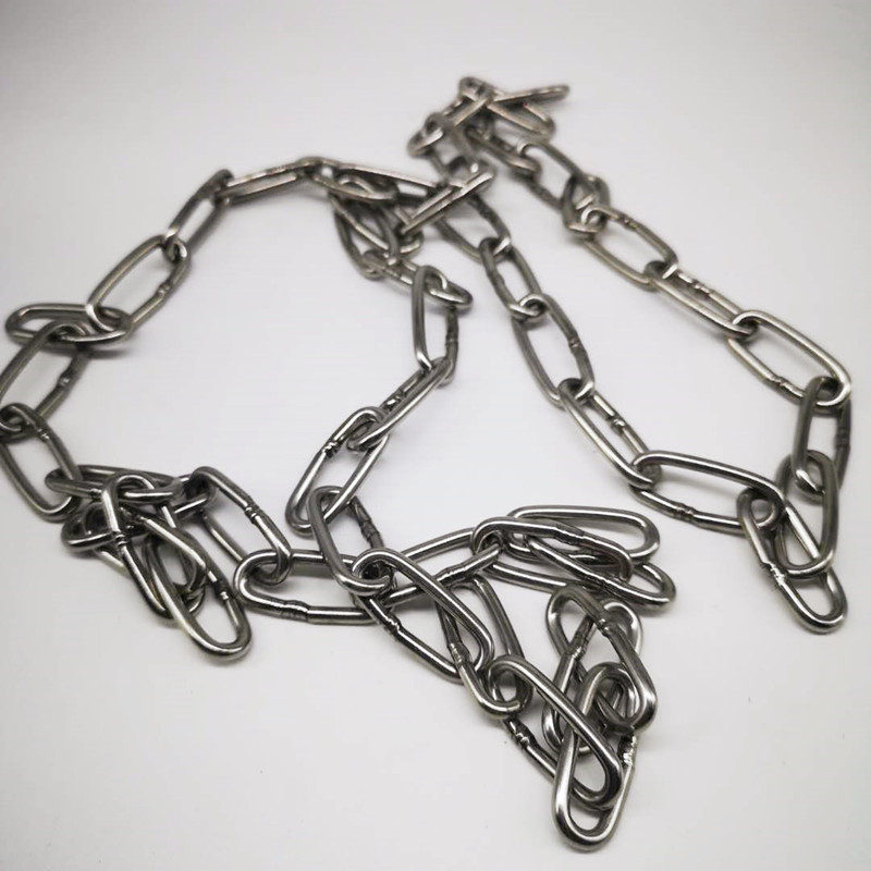 Gewone Roestvrij Staal Mm Diameter Lange Link Chain Lifting Chain Industrie Gelaste Binding