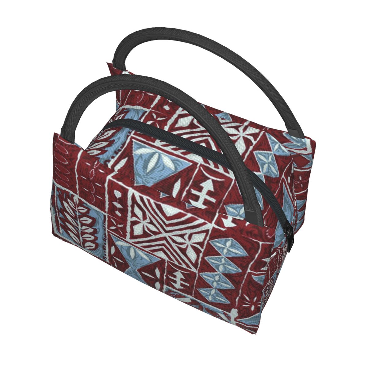 Geïsoleerde Warmte Lunch Zakken Hawaiian Tapa Doek Stof Afdrukken Thermische Vrouwen Picknick Bento Jongens Mannen Verse Pouch Voedsel Koeltas