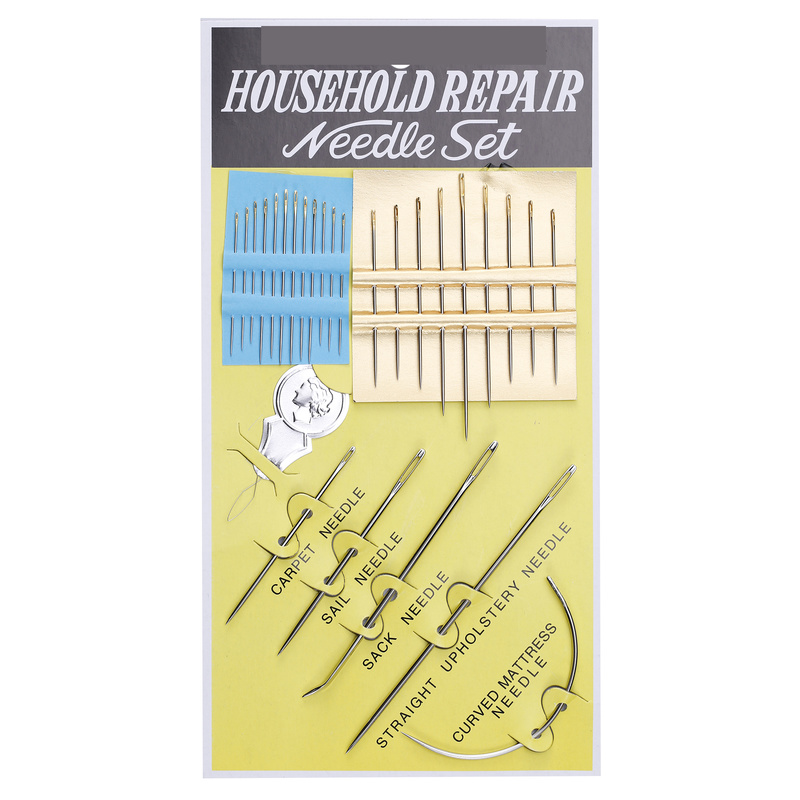 1Set Big Eye Sewing Needles Stainless Steel Needle Craft Hand Stitch Tool for for Leather Bag Sewing