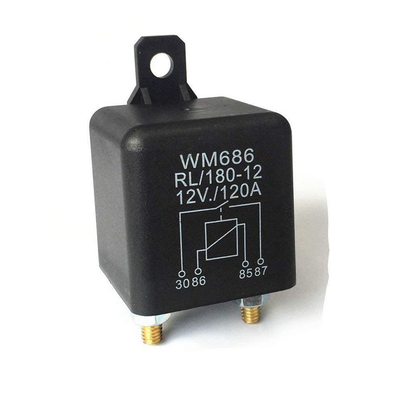 Relais d'isolement de batterie de relais de cc 12V / 120A charge de crête pour la voiture de camions de voiture (12V / 120A): Default Title