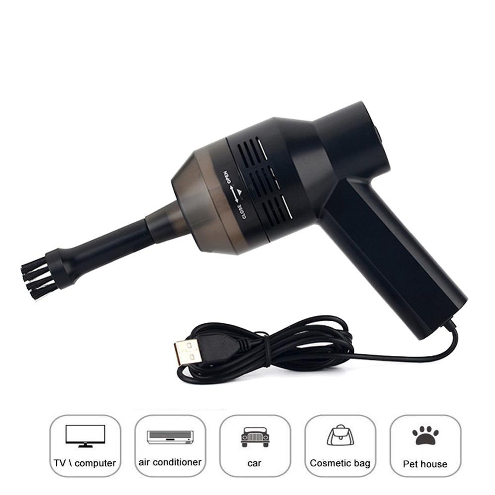 Aspirador de teclado portátil Mini, de mano, USB, para ordenador portátil, PC, Herramientas de limpieza de ordenador, Mini USB
