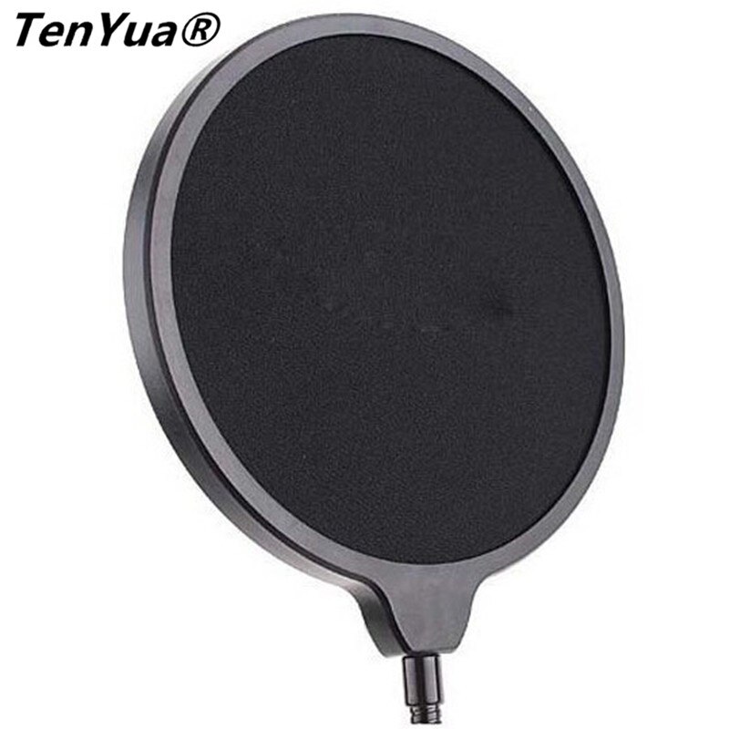 Flexible Microphone Pop Filter Singing Windscreen Shield Pod Cast Dual Double Layer Mask Anti Mic Metal Studio Pop Filter