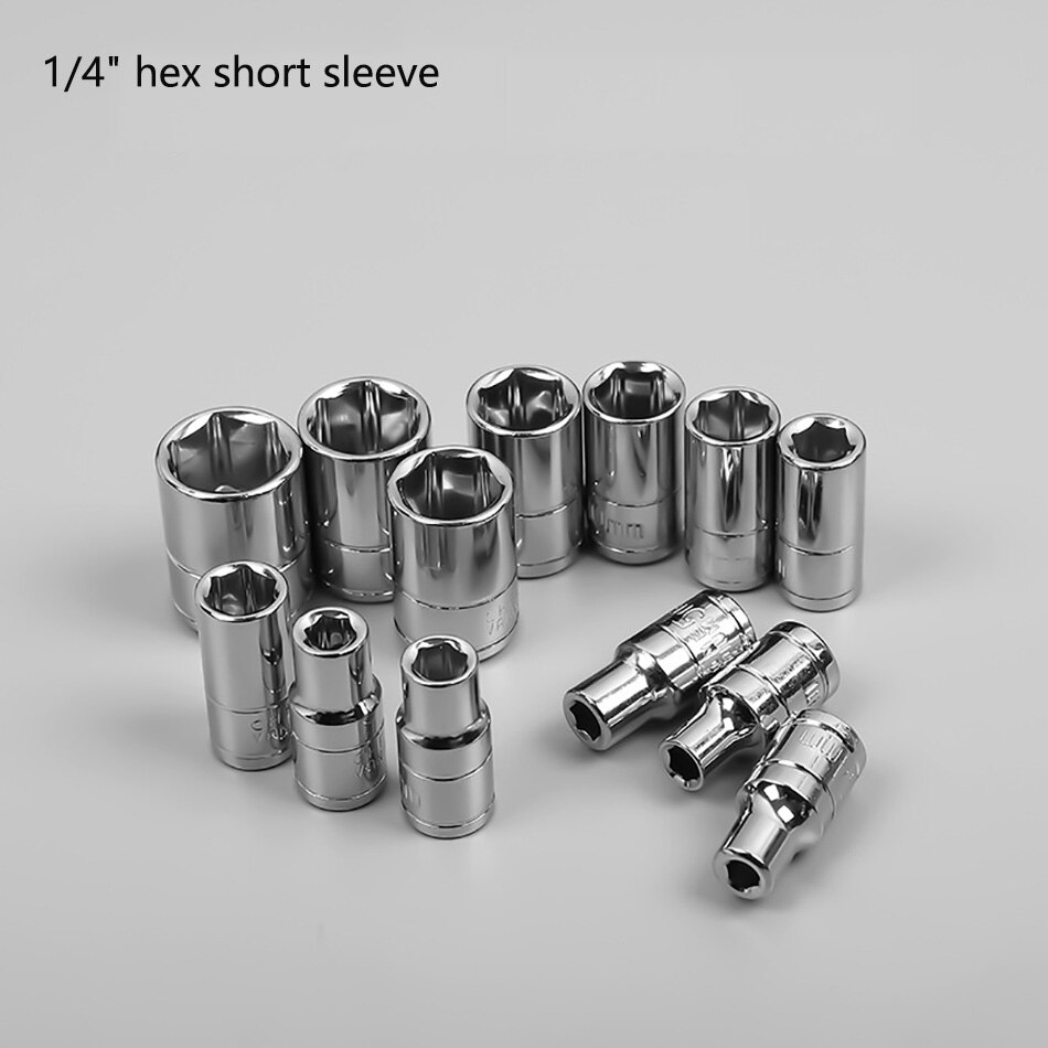 1/4inch 4-14mm sleeve six angle sleeve Hex Deep So... – Grandado