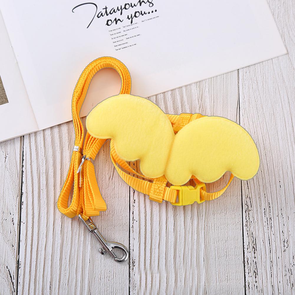 Harnais de canard à d'aile, boucle Flexible, corde longue de couleur unie, joli harnais de canard facile à porter pour Animal
