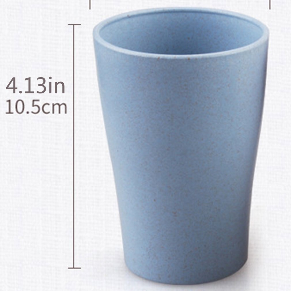 4 pcs/set Wheat Straw Cup Multi-Functional Coffee Glue Plastic Cup Drinking Glass Kids portable Cups