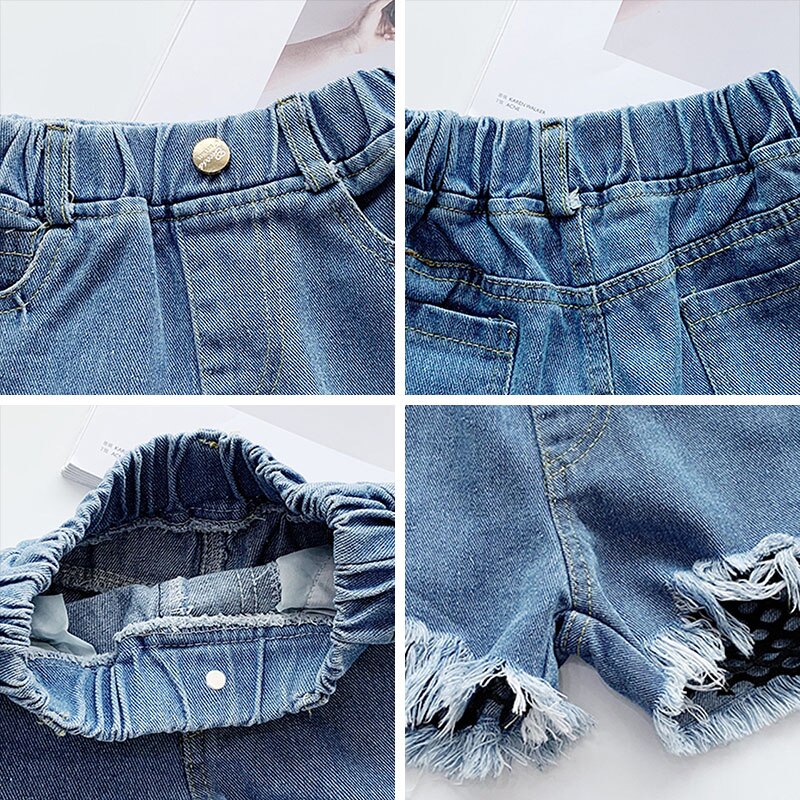 Menoea 1-6y Jeans para niños , pantalones de verano para niñas, pantalones de mezclilla para bebés, pantalones cortos de sólidos para niños, pantalones cortos, filetes, novedades