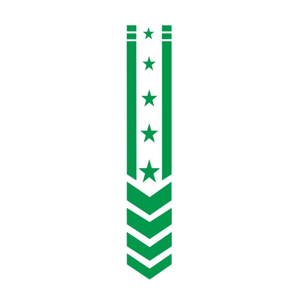 Motorcycle Racing Body Side Waarschuwing Streep Rok Decal Sticker Voor Alle Auto &#39;S Vinyl Bumper Reflecterende Decal Sticker: green