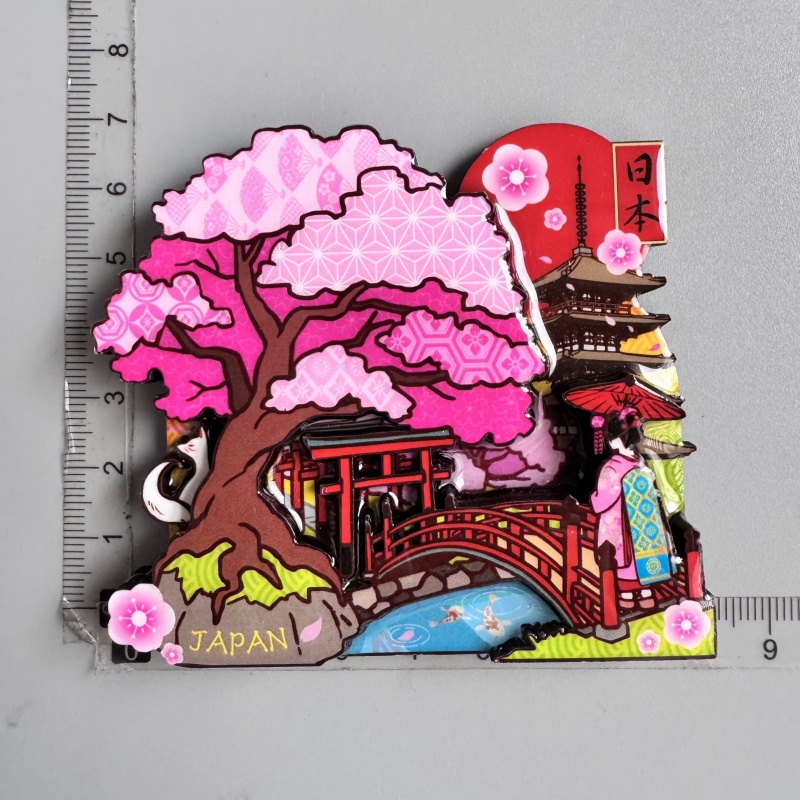 Imanes de nevera, recuerdo turístico, Cancun, México, Dubái, Helsinki, Finlandia, Hakone, Tokio, Japón, Chile, papel de aluminio, pegatinas de decoración de madera: Chocolate