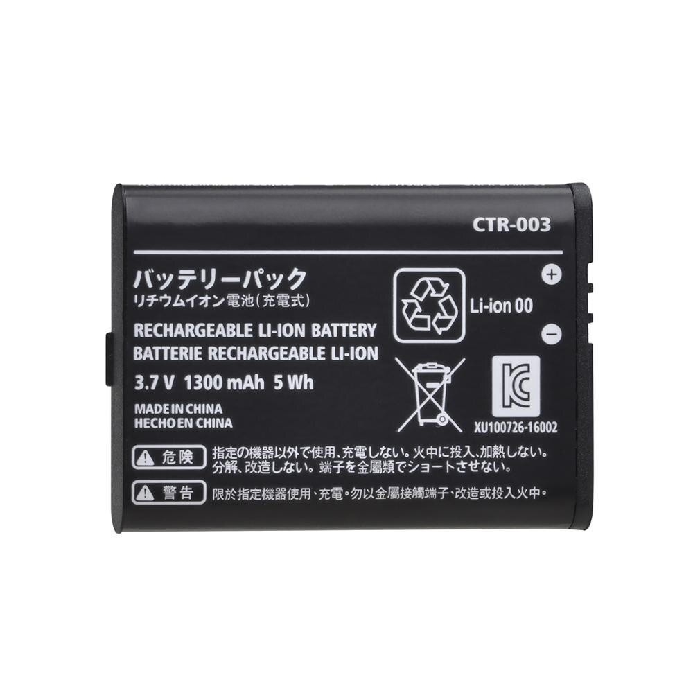 2 Stk/partij 1300Mah 3.7V CTR-003 Ctr 003 Oplaadbare Batterij Vervanging Voor Nintendo 3DS 2DS Gamepad Controller Batterijen