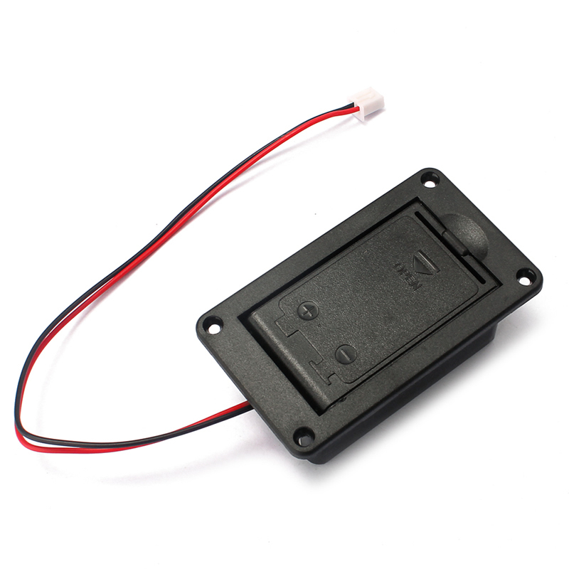 1Pc 9V Batterij Houder Case Box Cover Voor Gitaar Bas Actieve Pickup Connector T84D