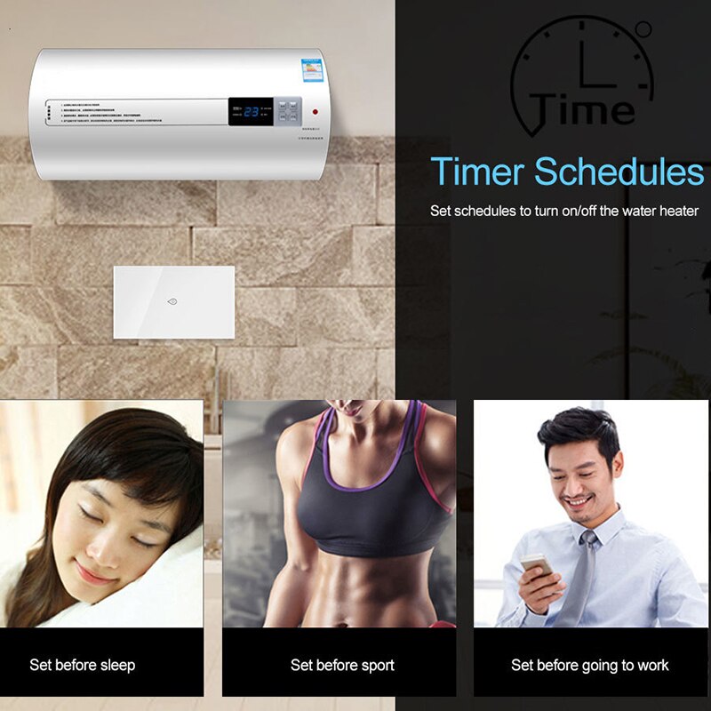 Woolink WiFi Smart Boiler Switch Water Heater Switch Tuya Smartlife Wireless Control Home Automation Works Alexa Google Home