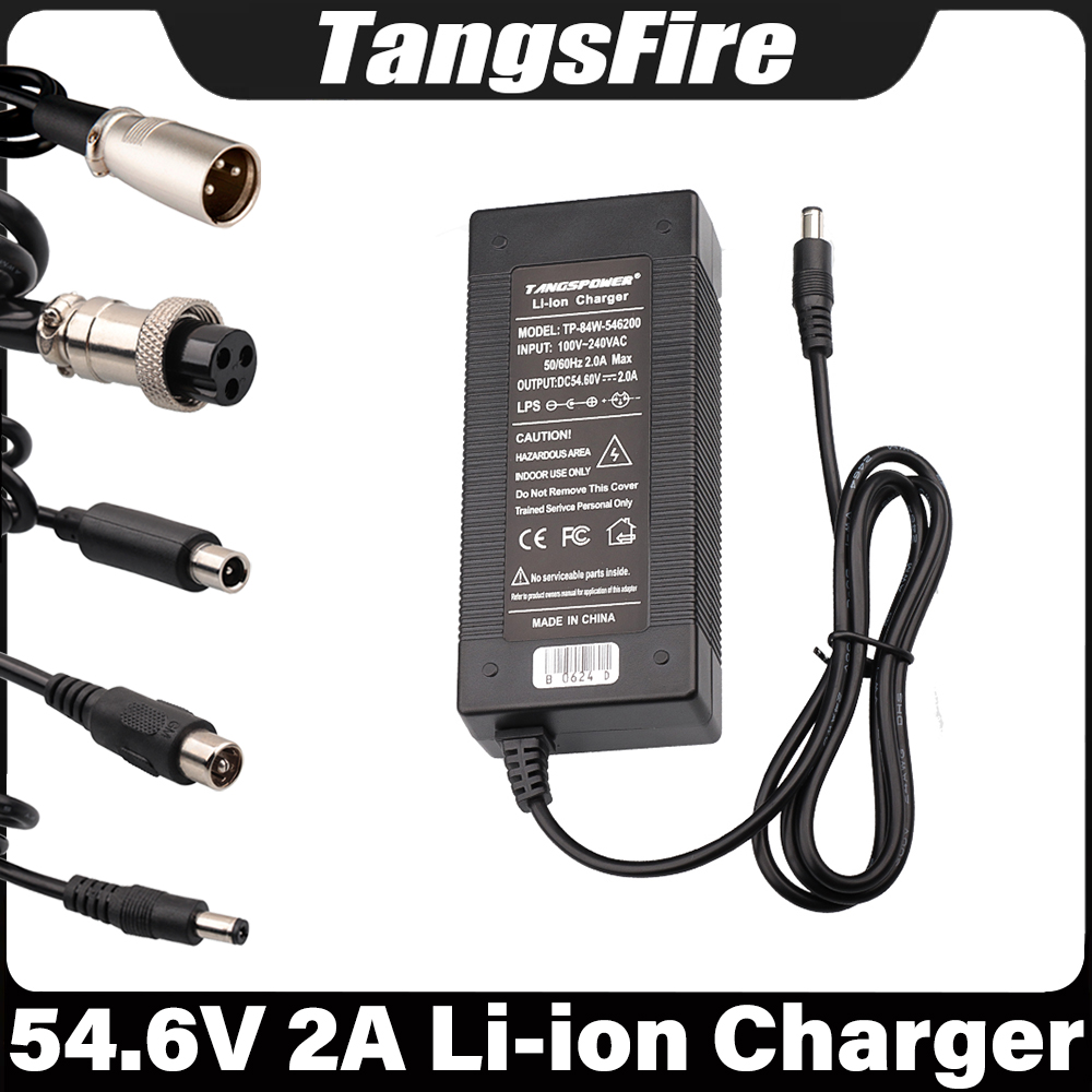 Ladegerät 54,6V 2A Für 48V Lithium-Akku – Mit XLR-Stecker, Automatische Abschaltung