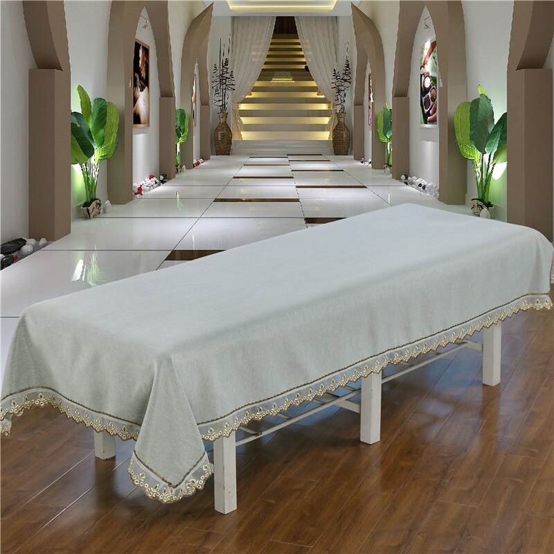 Premium Massage Tafel Lakens, Fijn Linnen, Schoonheidssalon Bed Cover. Geen Verkleuring, Geen Bal, Geen Krimp, Kant Zoom Type: Gray