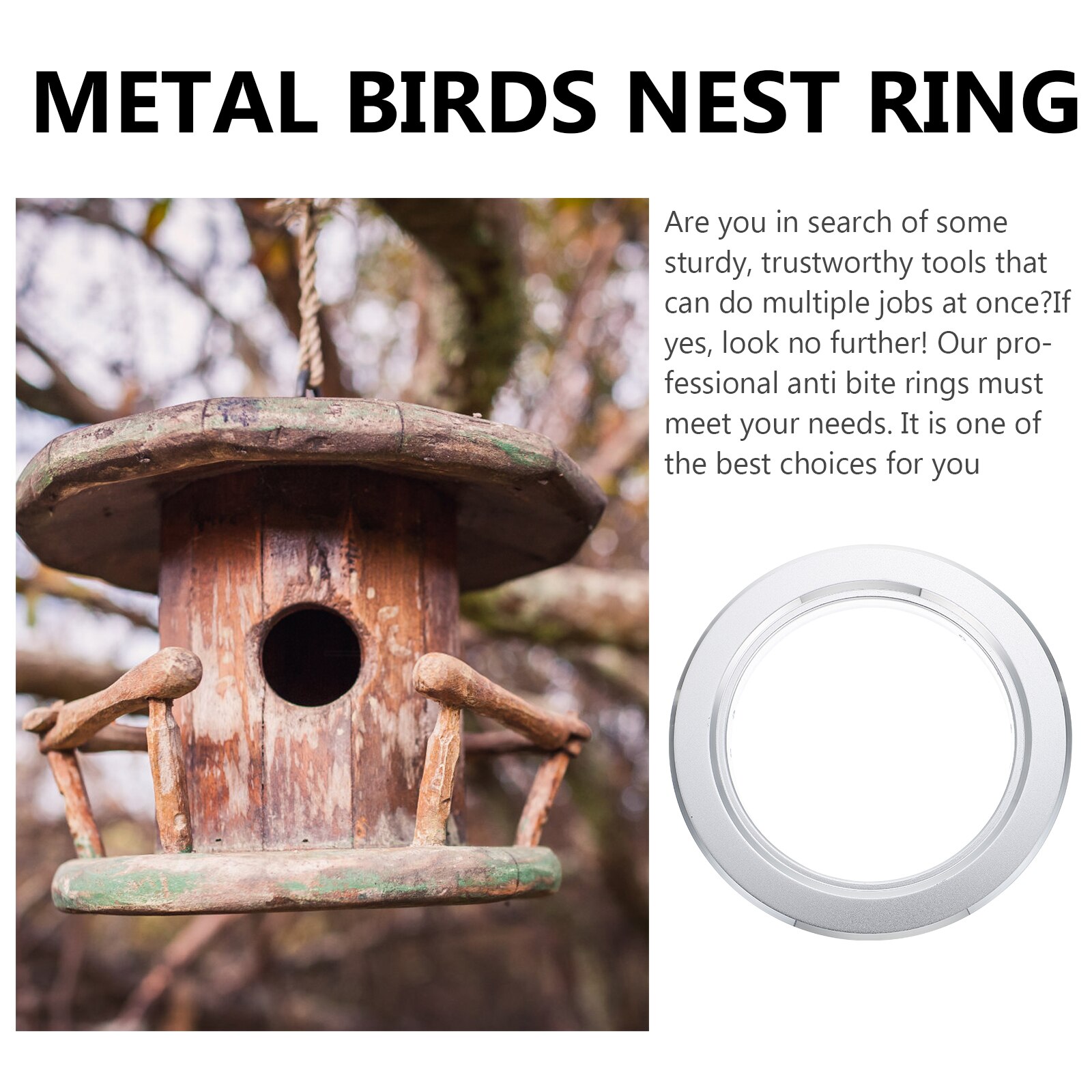 4 Stuks Ringen Vogels Nest Anti-Bite Ring Metalen Vogels Nest Ring Vogels Fokken Box Ring Voor Kooi Thuis huisdier