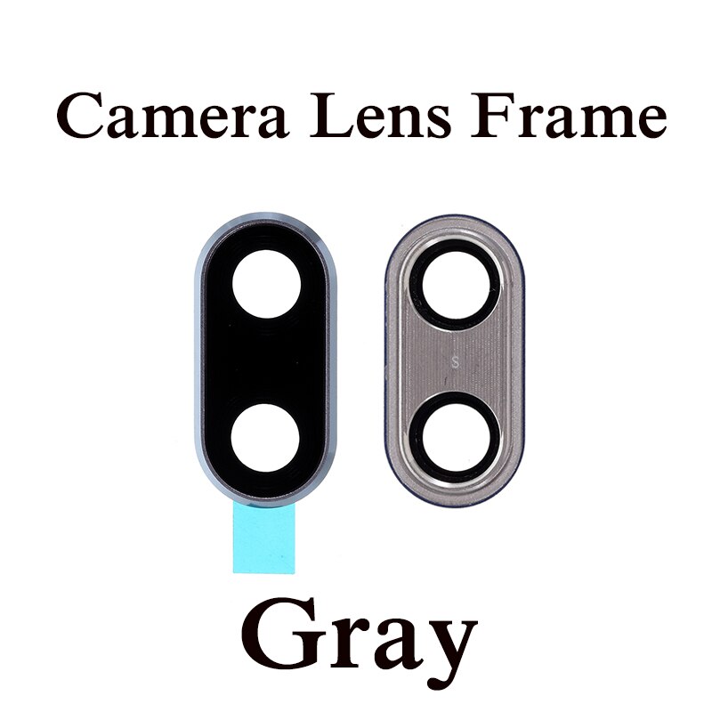 Para huawei honor 10 voltar câmera lente quadro módulo peças de reposição câmera frontal: Lens Frame Gray