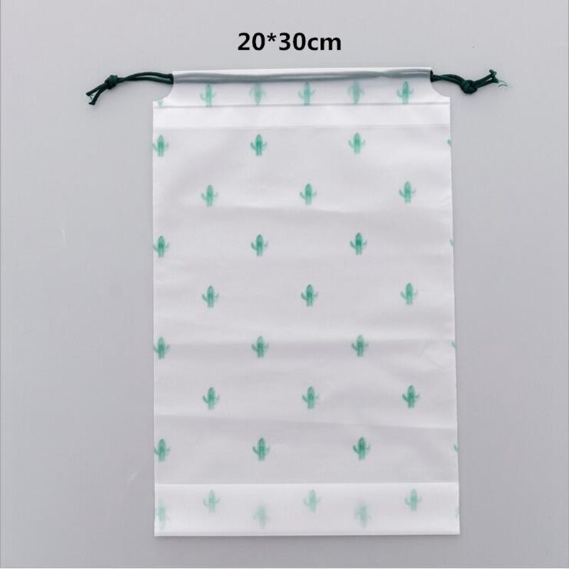 Transparent Drawstring Makeup Bag Women Cosmetic Bag Cactus Zipper Bath Storage Pouch Make Up Beauty Organizer Case: 2