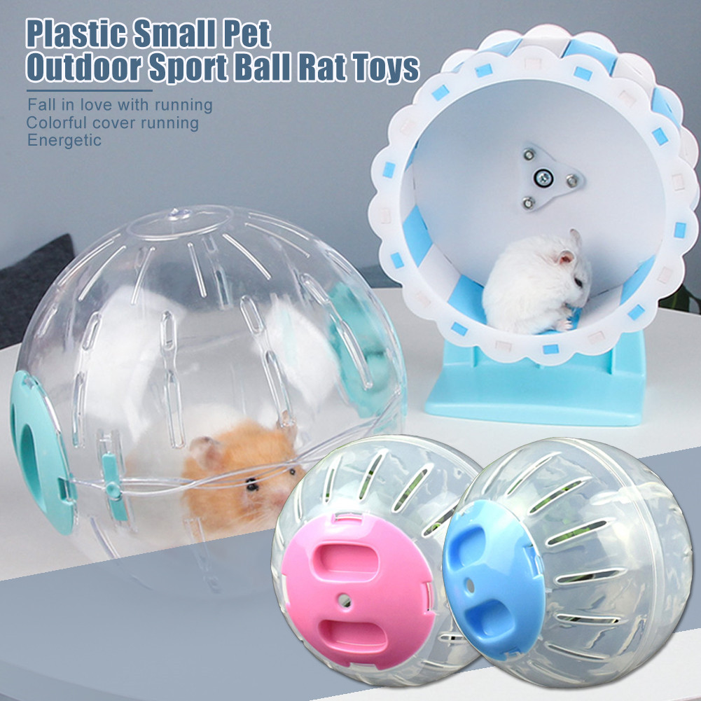 Plastik draussen Sport Ball Grounder Ratte klein Haustier Nagetier Mäuse Joggen Ball Spielzeug Hamster Rennmaus Ratte Übung Bälle abspielen Spielzeuge