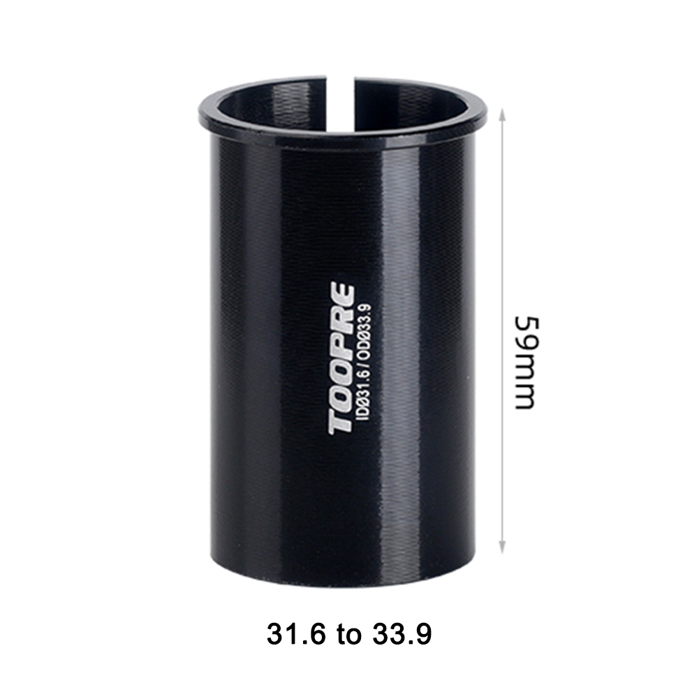 MTB Bike Seat Post Adapter Aluminum Alloy Bicycle Seat Post Tube Reducing Turn Sleeve Mountain Bicycle Cycling Parts: 31.6 to 33.9