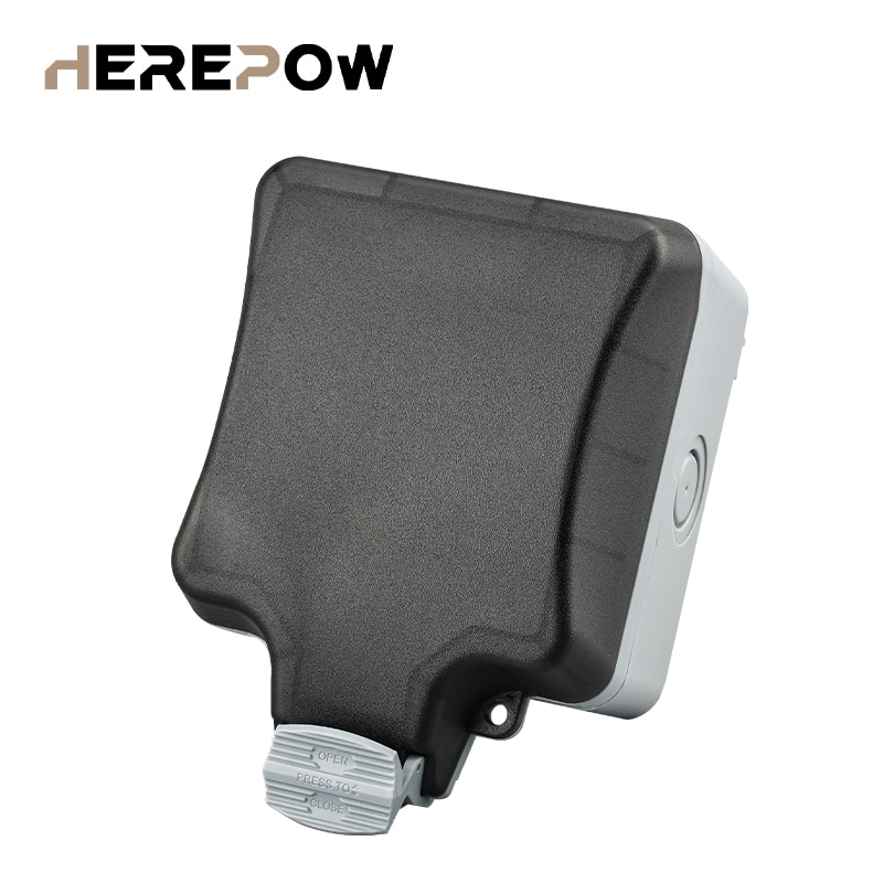 Herepow IP66 Wasserdicht Wetterfeste Steckdose Schutz Kasten, 1 einstellen von Universal- / UK Standard Neon- Schalt Verkaufsstellen