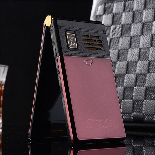 Téléphone portable professionnel à écran tactile de 3.0 pouces pour hommes, avec touche sos rapide, corps en métal, téléphone portable non intelligent pour seniors de  m2 p302 pouces: Ajouter un casque / Noir rouge