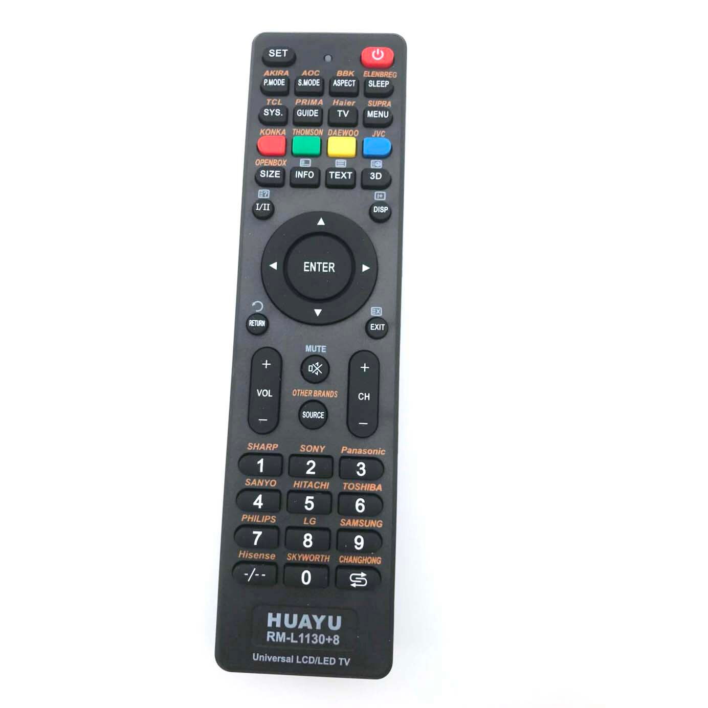 Mando a distancia Universal de TV, repuesto para ORION OPEN ORIENT ONIDA FUSION FUNAI FUNAIPC DMTECH DIGITAL DAWA DEX: RM-L1130