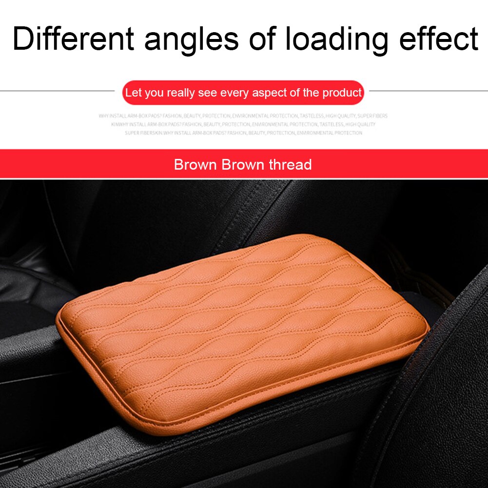 Universal Car Armrest Box Pad Car Center Console Comfortable Arm Rest Seat Box Pad Vehicle Protective Cushion Car Styling