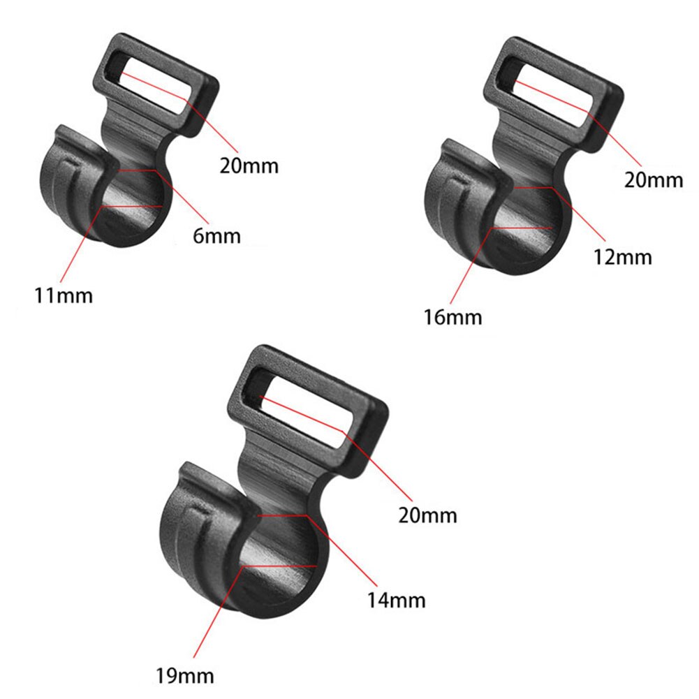 10 st 20mm tältkrokar camping husvagn förtält tältstång plast inner c clips s/m/l bärbar tältstång fäst krok