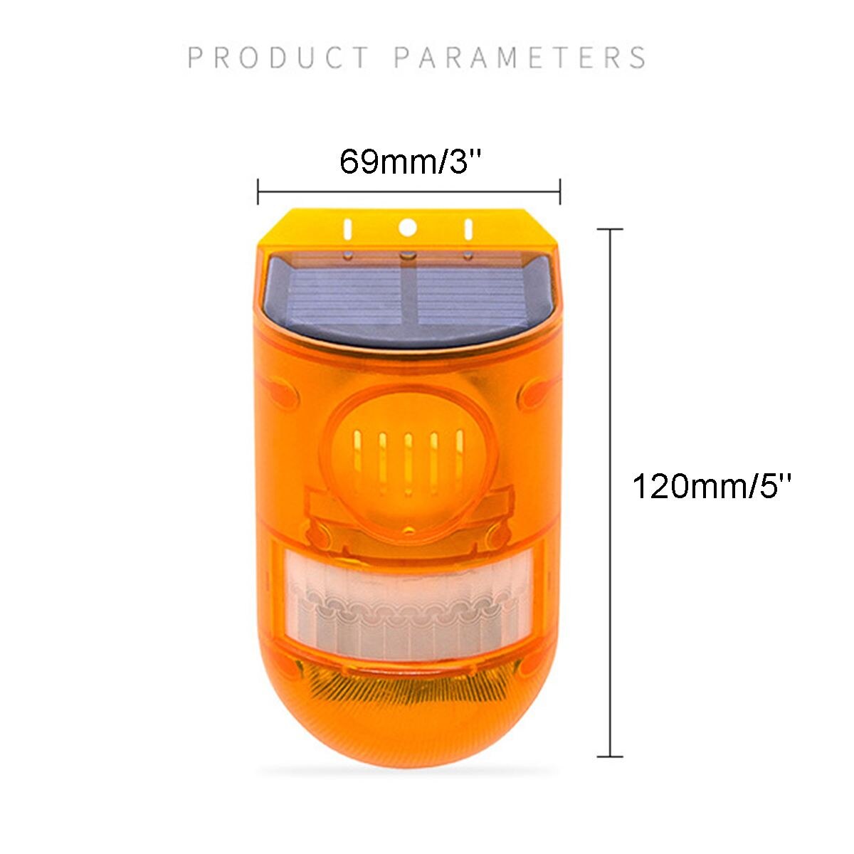 Safurance Solar Alarm Light Human Body Induction Farm Anti-Theft For Farm Garden Home Power Saving Human Body Induction