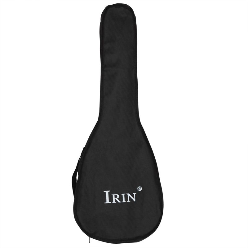 IRIN Black Portable Ukulele Bag Soft Case Monolayer Bag Single Shoulder Backpack Padded 26 Inch