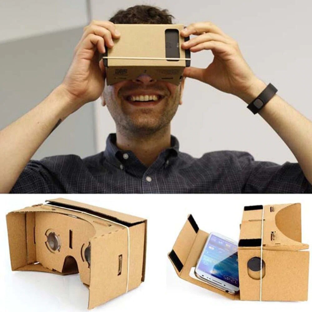 Google Kartonnen Viar 3 D Virtual Reality Bril 3D Vr Bril Voor Telefoon Iphone Android
