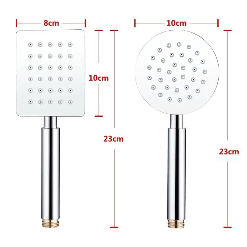 Shower Head Pressure Rainfall Hand Held Shower Head Water Saving Filter Spray Nozzle Bathroom Stainless Steel Shower Head