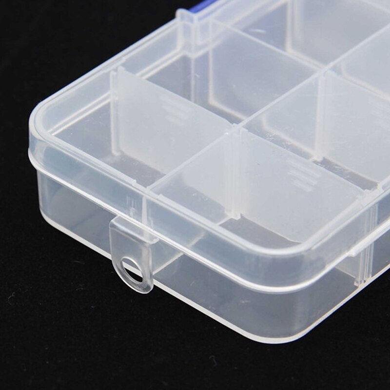 10 Cellen Nail Art Rhinestone Decoratie Lege Opslag Verwijderbare Case Box Nail Art Tips Gems Doos