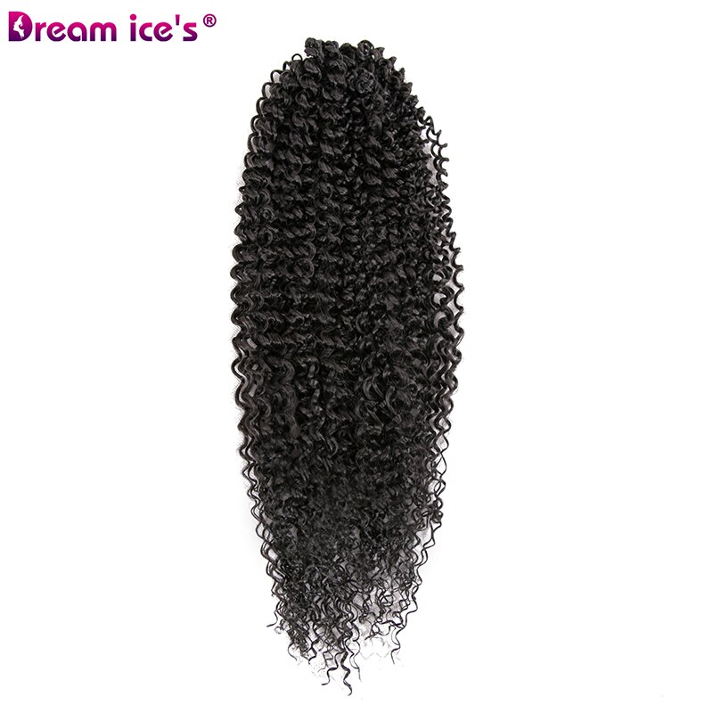 Long Freetress Twist Crochet Hair Extensions Synthetic Water Wave Braiding Hair Bohemia Crochet Braids Dream Ice's: #1 / 9Pcs/Lot